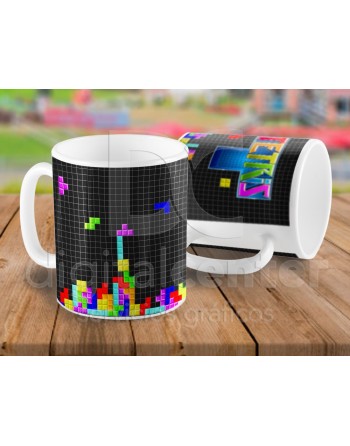 Taza arcade Tetris