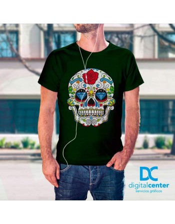 Camiseta Impresión Directa sugar skull