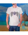 Camiseta Impresión Directa Cabra Rosa