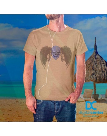 Camiseta Impresión Directa Cráneo