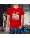 Camiseta Impresión Directa Cabra Rosa