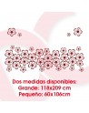 Vinilo decorativo Cabecero Flores