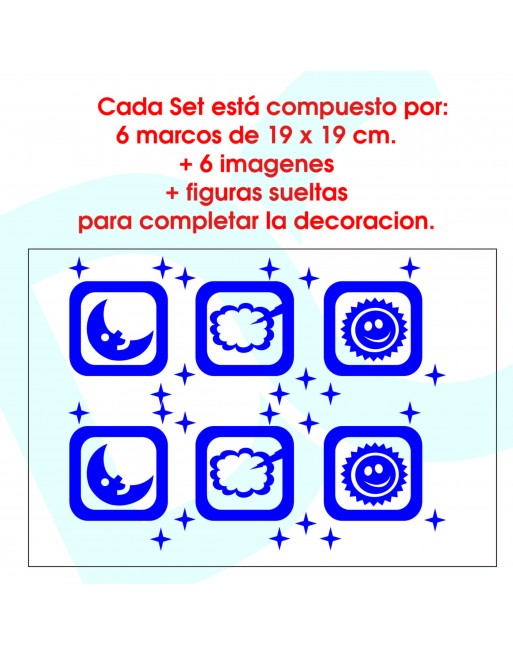 Cenefa de Vinilo decorativo Cielo