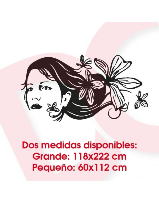 Vinilo decorativo Mujer mariposas