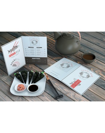 Díptico carta/menú A4 - Laminada (2 caras)