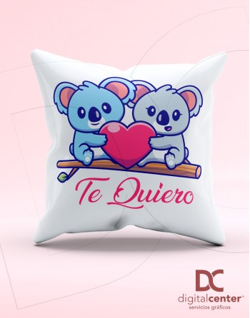 Cojín Koalas enamorados