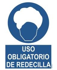 Señal uso obligatorio de protector de oidos y gafas