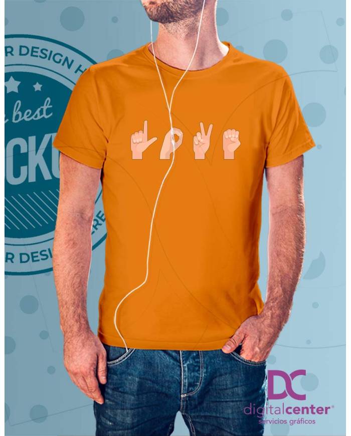 camiseta LOVE lengua signos