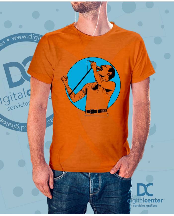 Camiseta Freddie Mercury cantando