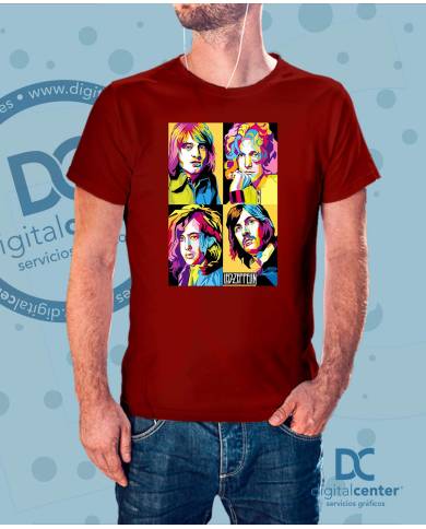 Camiseta Led Zeppelin PopArt