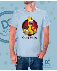 Camiseta Homer Simpson Anatomía humana de Da Vinci