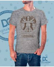 Camiseta Homer Simpson Anatomía humana de Da Vinci