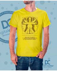 Camiseta Homer Simpson Anatomía humana de Da Vinci