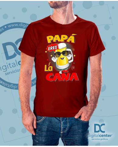 Camiseta papá eres la caña