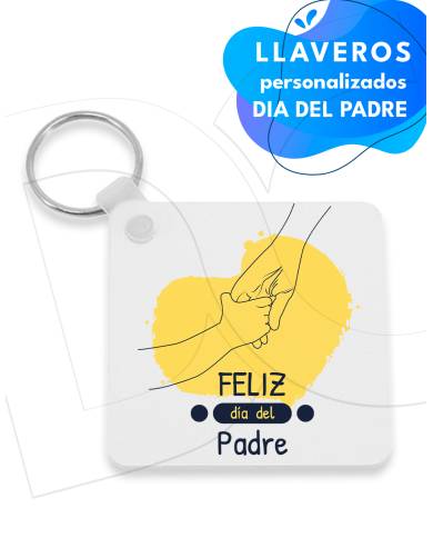 Llavero Manos papá e hijo