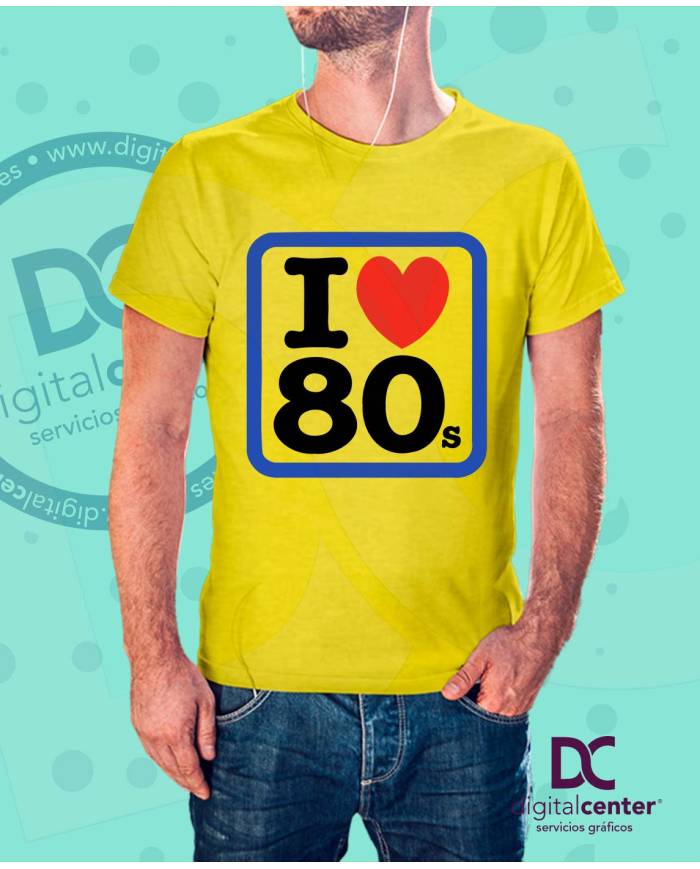 Camiseta I love 80s