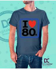 Camiseta I love 80s