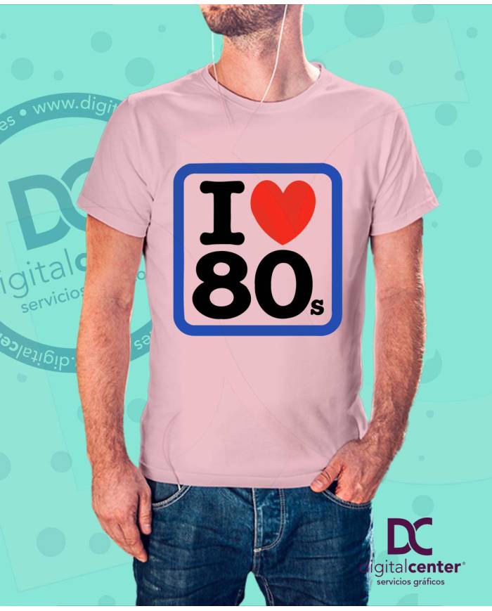 Camiseta I love 80s