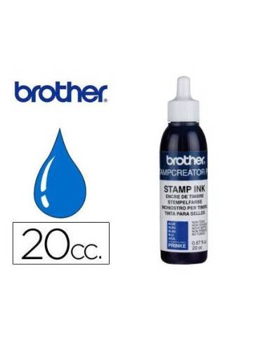 Tinta Brother Azul para sellos automaticos de 20 cc