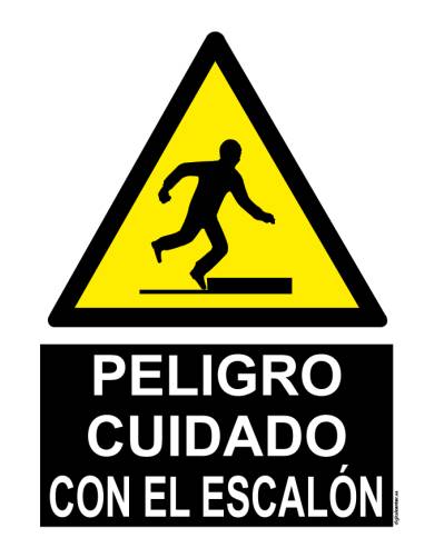 Señal peligro Caida de Objetos