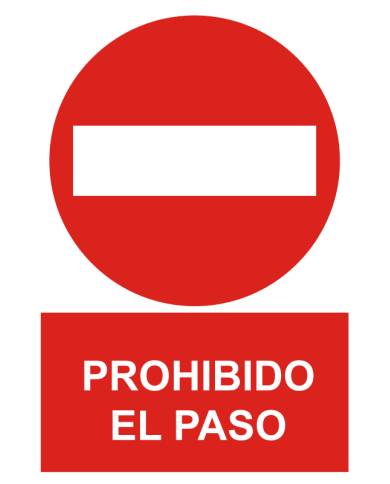 SEÑAL PROHIBIDO EL PASO