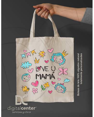 Tote Bag  love u mamá